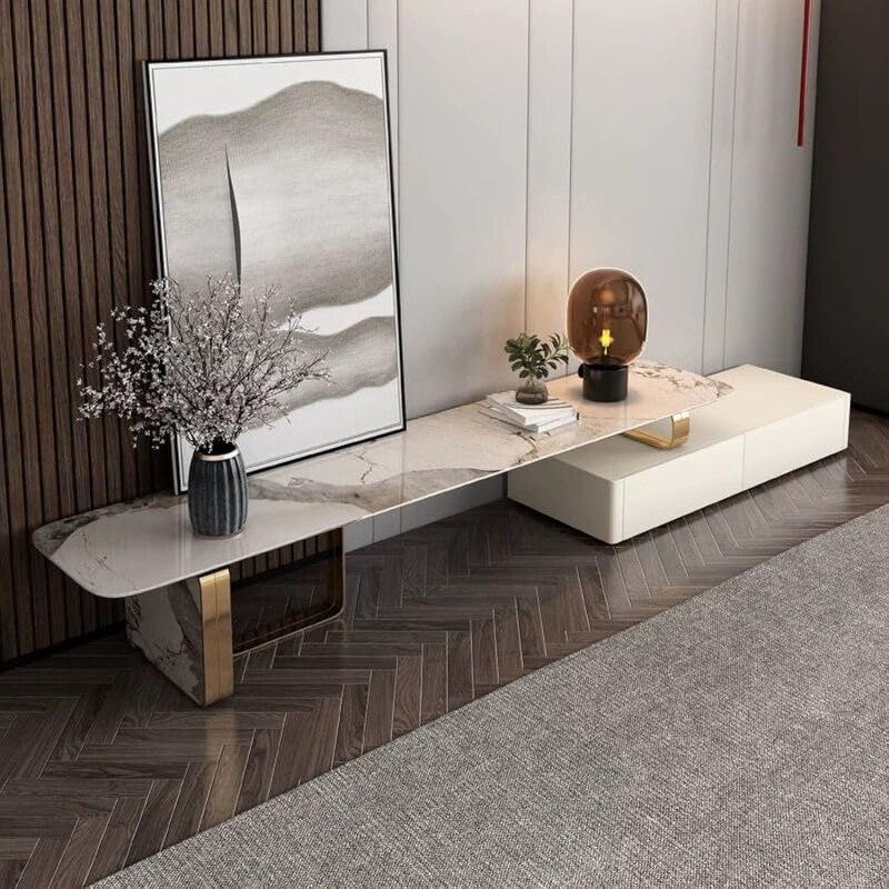 

Neo Front Stone Top TV Stan, White