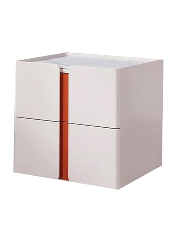 

Neo Front Nightstand Bedside Cabinet with Drawer, Bedside Table Wood Night Stand Modern End Table Side Table for Bedroom and Living Room, Sturdy Steel