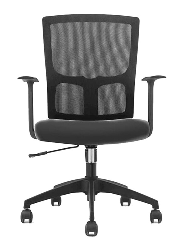 

Neo Front Ergonomic Low Back Swivel Mesh Chair with Lumbar Support, Black