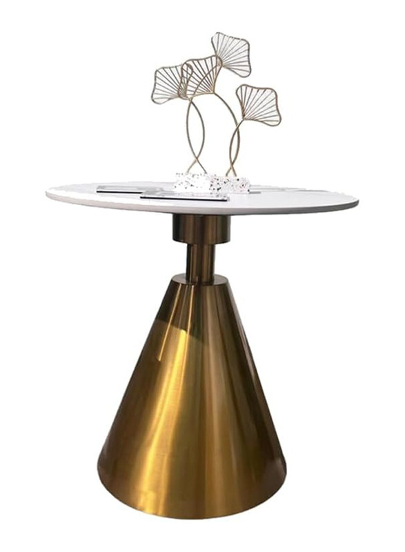 

Neo Front Modern Corner Table with Sintered Stone Top and Stainless Steel Base, B21-10, Multicolour