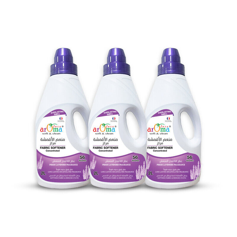 

ArOma face soft & clean Fabric Softner Lavender 2L X 3PC