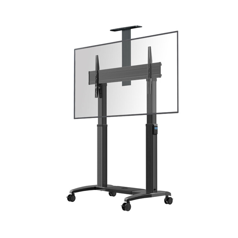

Not Applicable NB North Bayou T100 Motorized TV Floor Stand for 75-120 Inch TVs Upto 136.4 kg, VESA 200x200mm to 1000x600mm, Height Adjustable, Wireless Remote and T
