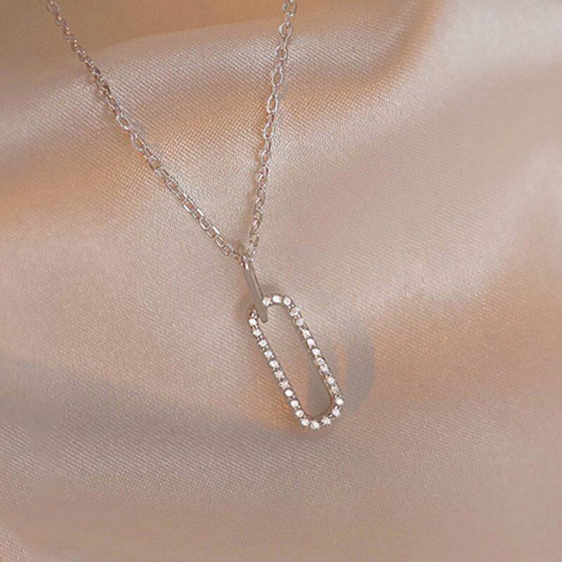 

Lussocollezioni Rhodium-Plated Zela Necklace