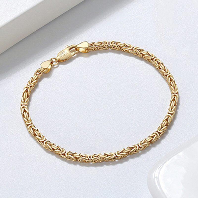 

lussocollezioni Italian-Inspired Gold Bracelet for Bold Style