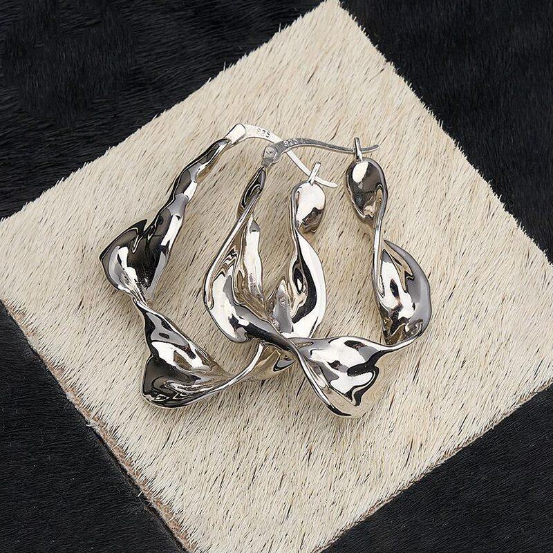 

Lussocollezioni Marissa Rhodium Earrings for a Touch of Grace