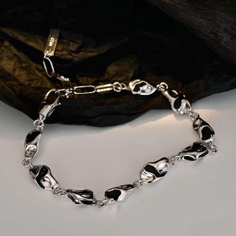 

lussocollezioni Sleek Rhodium-Plated Bracelet with Modern Elegance