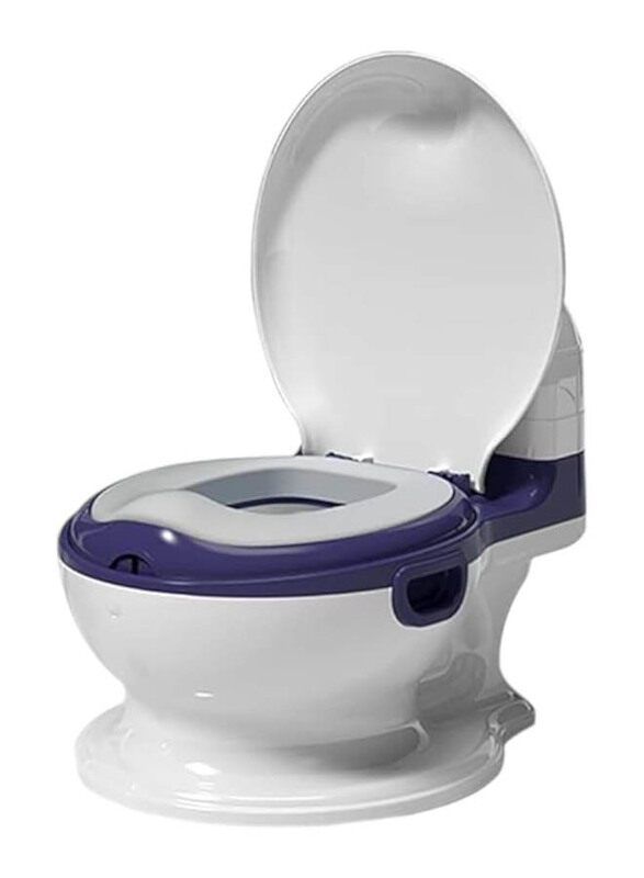 

Generic Toilet Realistic Potty Training Toddler Potty Chair With Soft Seat, White
