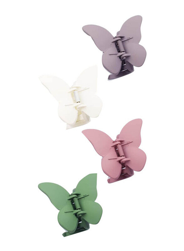 

Generic Non Slip Butterfly Hair Claw Clips for All Hair Types, 4 Pieces