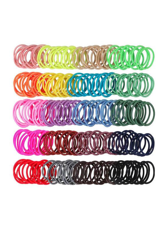 

Generic Thin Hair Ponytail Baby Hair Ties, 200 Pieces, Multicolour