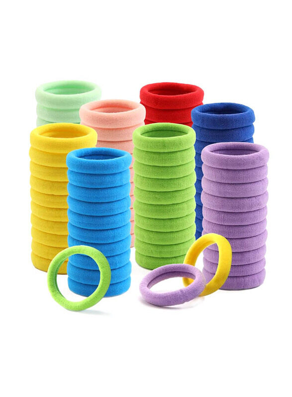 

Bessrung Seamless No Damage Hair Ties for Thick Hair, 100 Pieces