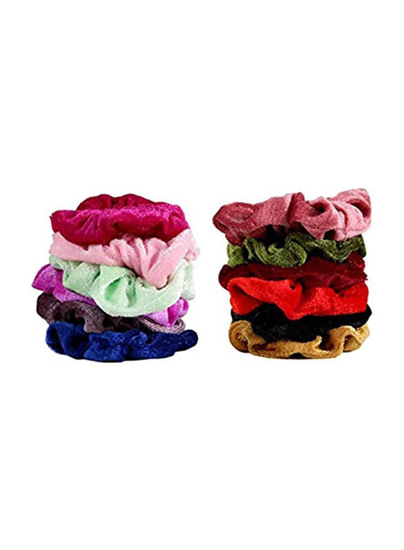 

Gingko Velvet Hair Scrunchies Hair Bands for Women, 12 Pieces