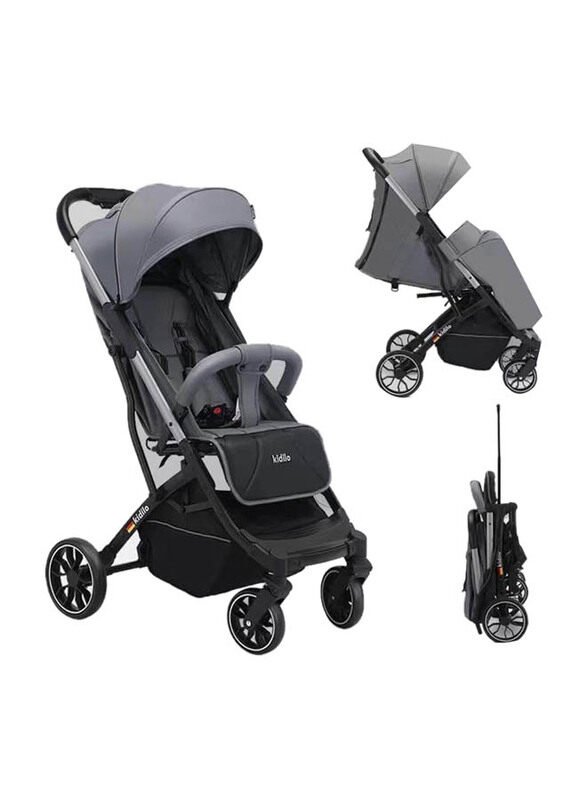 

Kidilo Light Weight Ezy To Carry Baby Stroller, K20, Grey