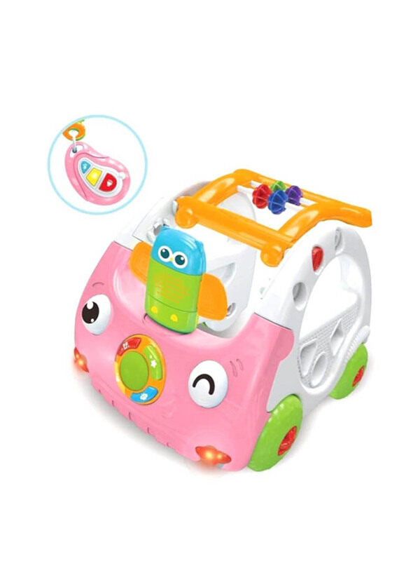 

Generic 3-in-1 Sit to Stand Learning Baby Push Car Activity Walker with Remote Control/Music and Lights, Multicolour