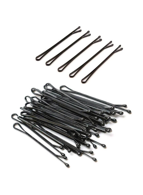 

Generic Hair Bobby Shaped Hair Pins Hair Styling Pins Black Hair Grips Hair Clips, 100 Pieces