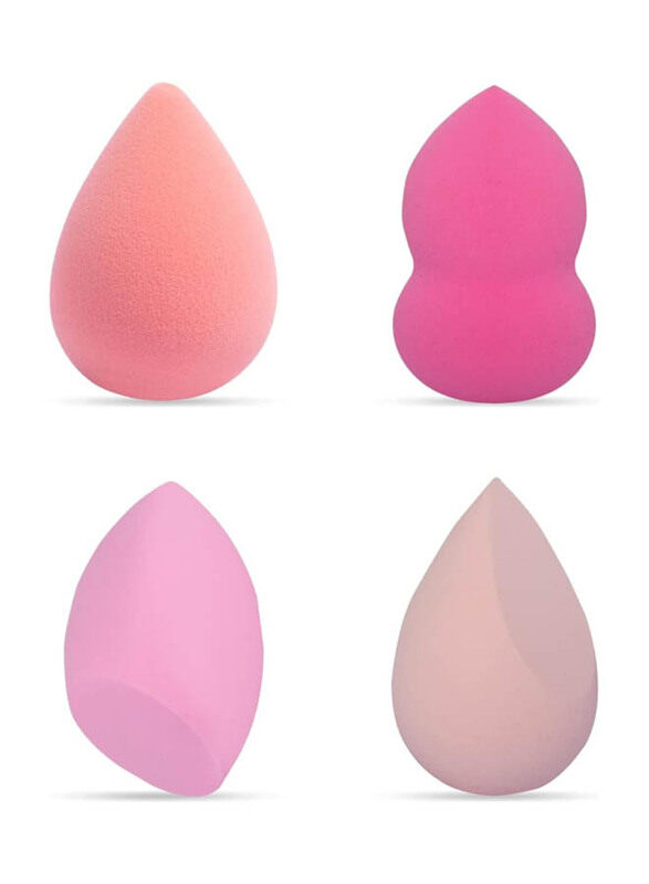 

GUBB Beauty Blender Face Makeup Sponge, 4 Pieces, Peach/Pink