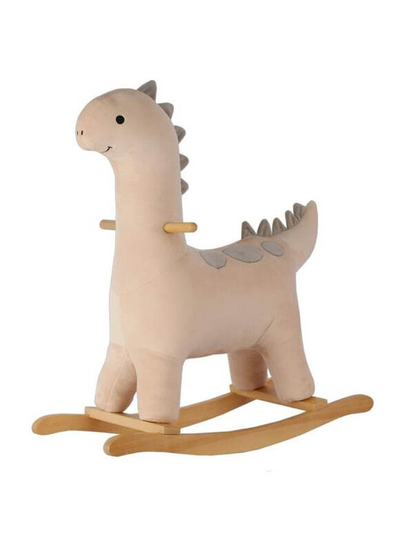 

Generic Soft Plush Fabric Dinosaur Rocking Ride On Toy, Beige