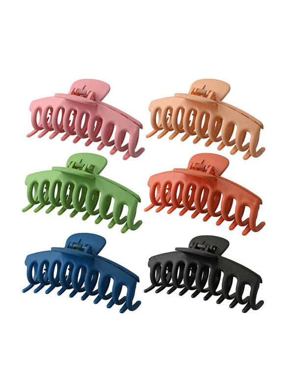 

YMH Pride Large Non Slip Jaw Claw Clips for All Hair Types, 6 Pieces