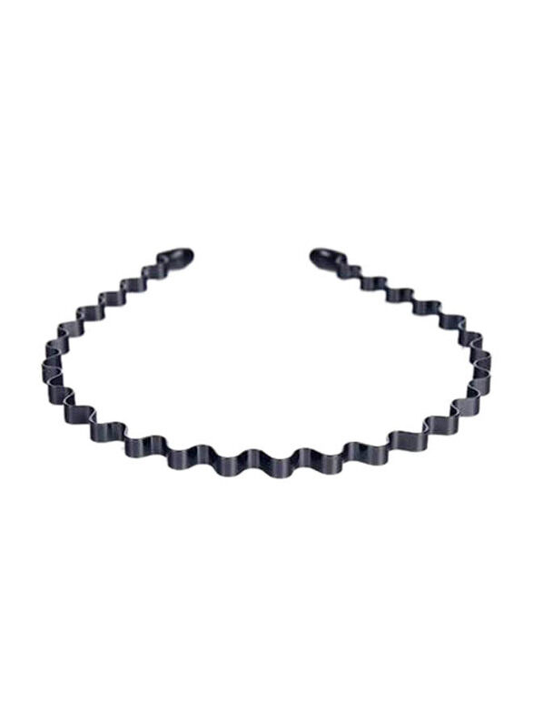 

MansWill Metal Fashion Slicked Back Headband for All Hair Types, 1 Piece