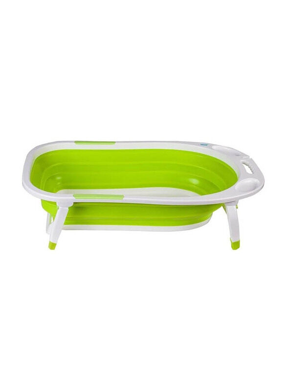 

Generic Folding Travel Portable Silicone Baby Bath Tub, Green