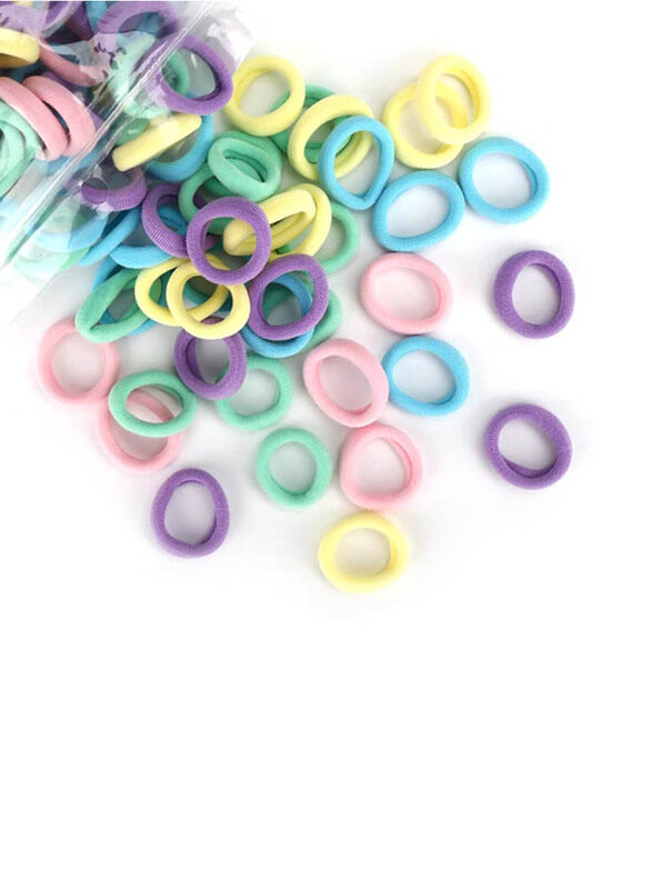 

Generic Baoli Cotton Toddler Hair Ties, 100 Pieces, Multicolour