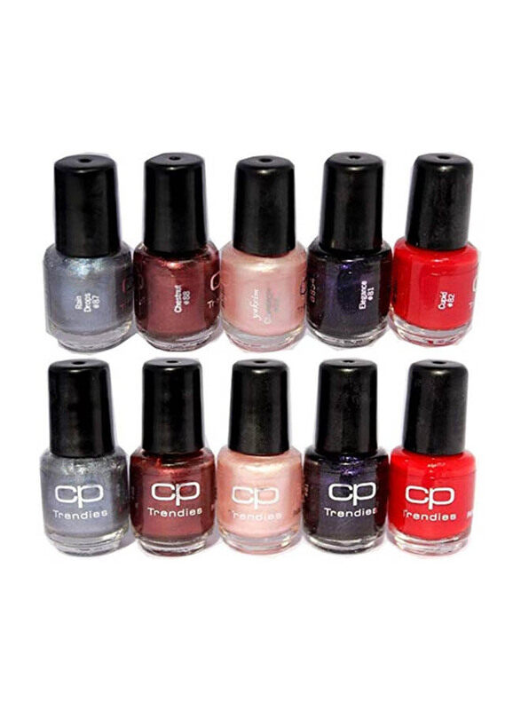 

CP Trendies Nail Polish Set, 10 Pieces, Multicolour