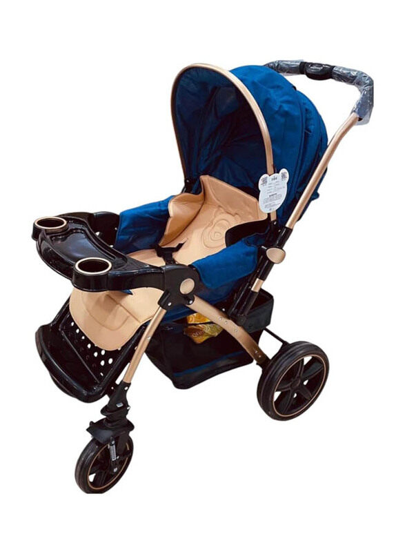 

Generic Reversible Handle Travel Baby Stroller, Blue
