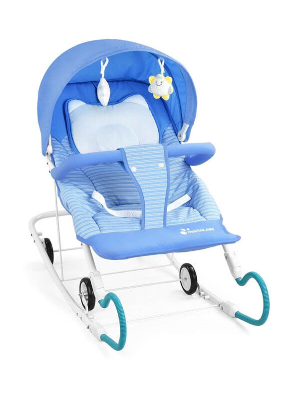 

Mamalove Rocking And Rolling Chair with Canopy, Blue