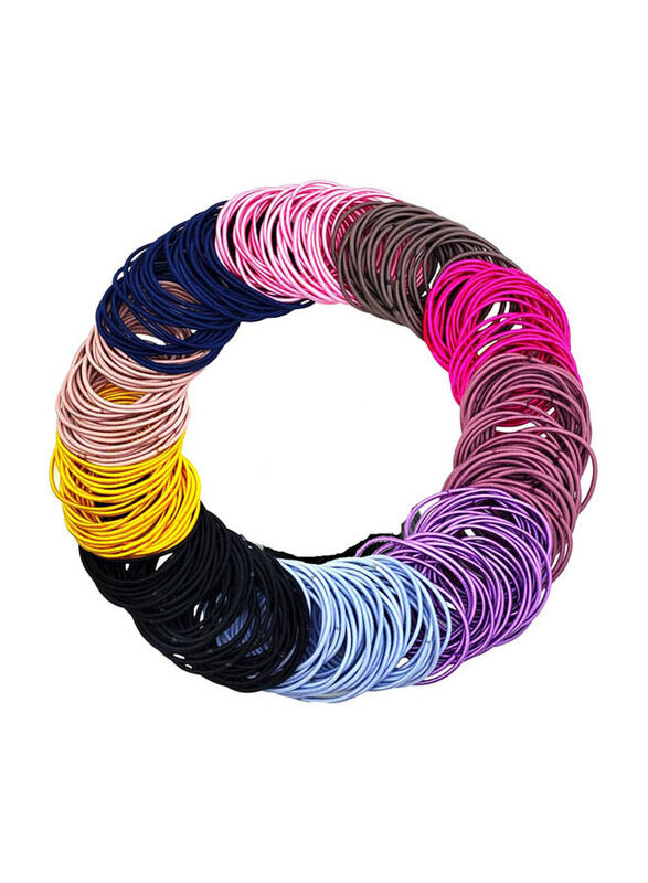 

Generic Elastics Ponytail Holders Girls Hair Ties, 330 Pieces, Multicolour