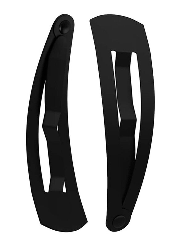 

Tripin 5cm Triangular Metal Tic Tac Tik Tak Hair Clips Pins for All Hair Types, Black, 12 Pieces