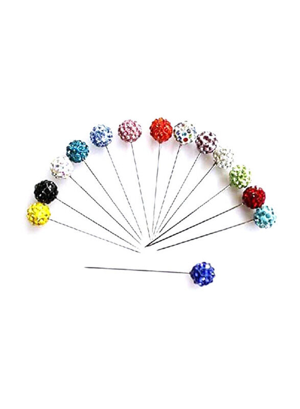 

Generic Womens Ball Style Hijab Pins, 30 Pieces, Multicolour