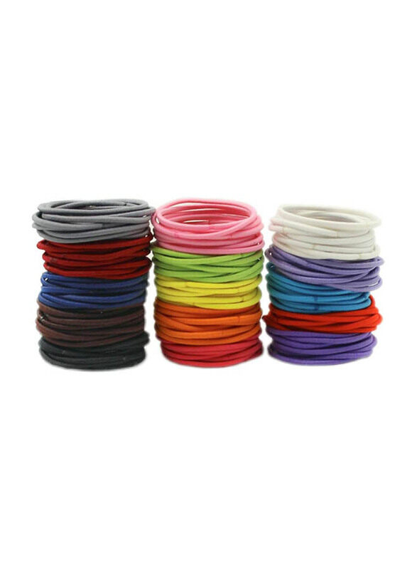 

Frcolor Elastic Hair Ties Bands Ponytail Holders for All Hair Types, 200 Pieces