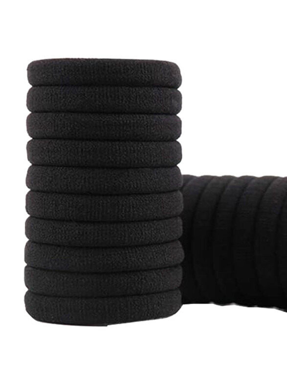 

Generic Elastic Seamless Rubber Hair Bands Hair Ties, 100 Pieces, Black