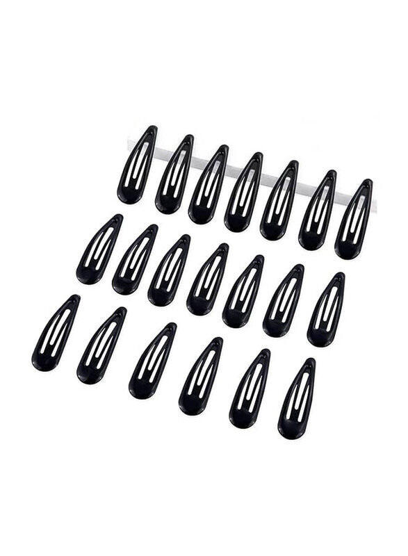 

Generic Metal Snap Hair Clip for All Hair Types, 1.97x0.5Inch, 20 Pieces