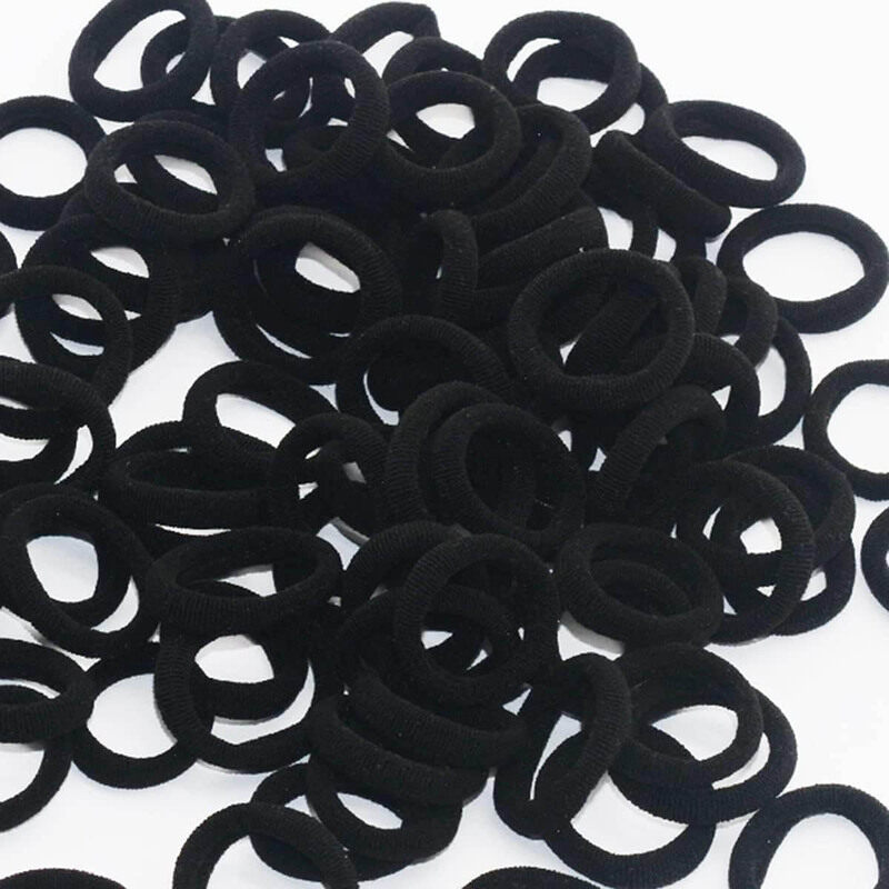 

Generic Small Seamless Elastic Hair Ties, 200 Pieces, Black