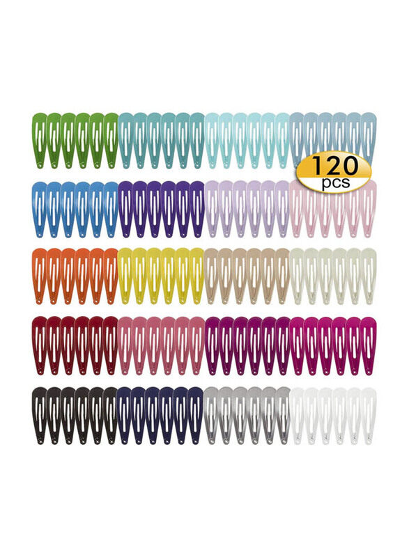 

Swstinling Snap Hair Clips for All Hair Types, 120 Pieces