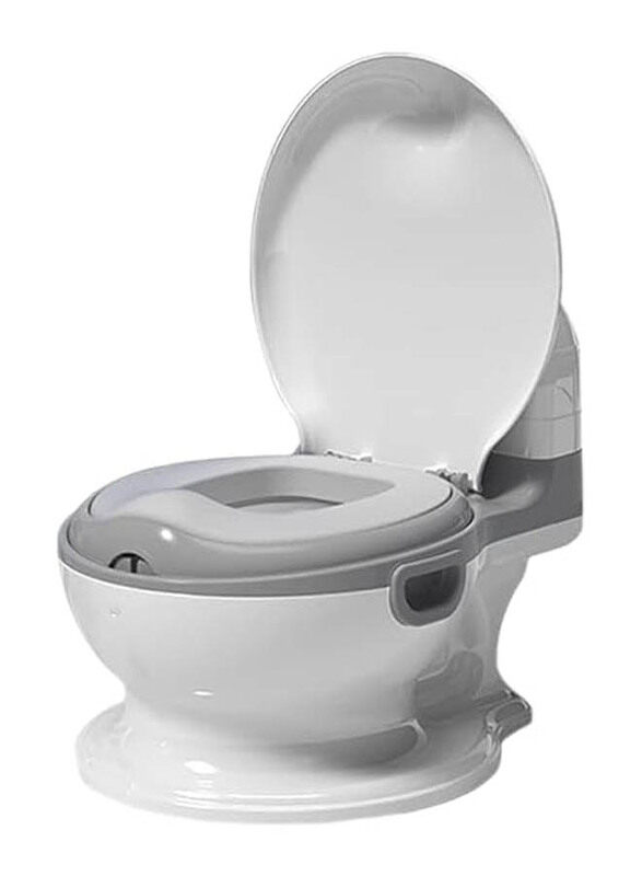 

Generic Realistic Toddler Potty Training Chair with Soft Seat, Grey