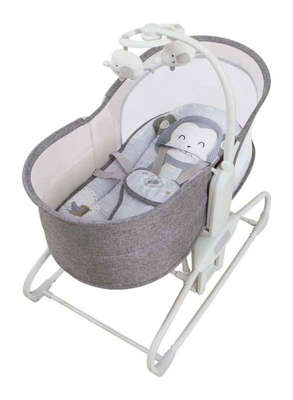 

Mastela 4 in 1 Cradle Automatic Electric Swing with Breathable Net, Grey