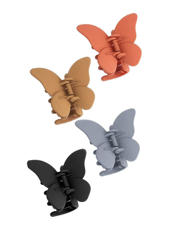 

Canitor Butterfly Hair Clips for Thick Hair Matte Hair Clips Big Butterfly Clips for Women, 4 Pieces