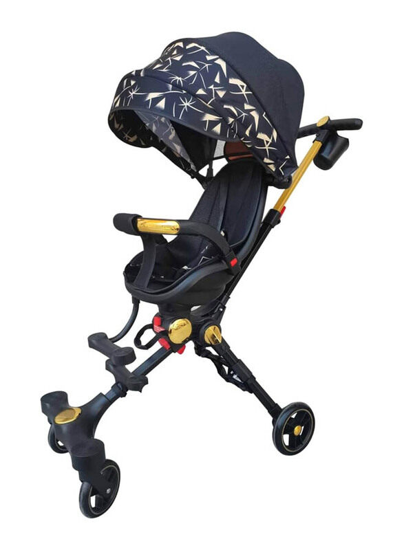 

Generic Baby Stroller Reversible & Multi Position with Foldable, Multicolour