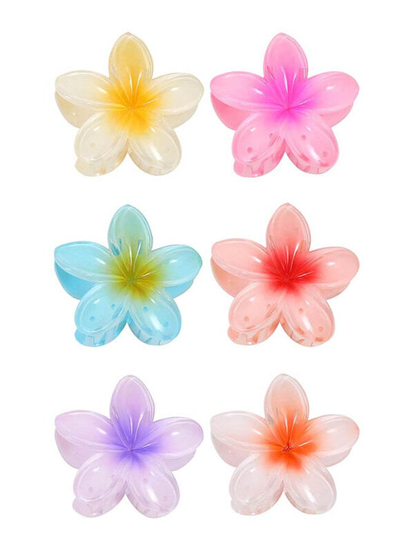 

Generic Non Slip Large Flower Hair Claw Clips Strong Hold for All Hair Types, 6 Pieces
