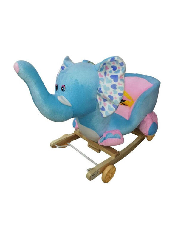 

Generic 2-in-1 Elephant Rocking Ride-On Toy, Multicolour