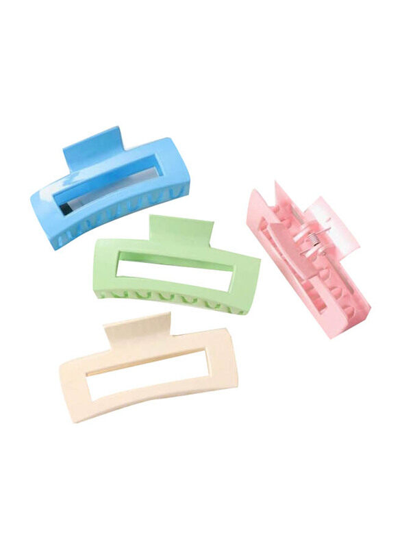 

Generic Plastic Hair Clips for All Hair Types, 4 Pieces