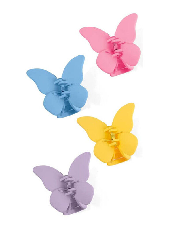 

Generic Mini Butterfly Hair Claw Clips for All Hair Types, 4 Pieces