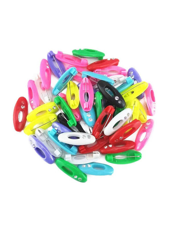 

Yueton Womens Fashion Plastic Cover Scarves Safety Scarf Hijab Pins for Brooch Pins, Safety Locking, Baby Cloth, Diaper & Nappy, 48 Pieces, Assorted