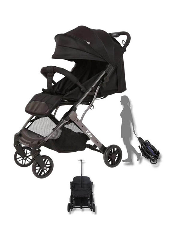 

Kidilo Light-Weight Baby Airplane Stroller, Black K8 Pro