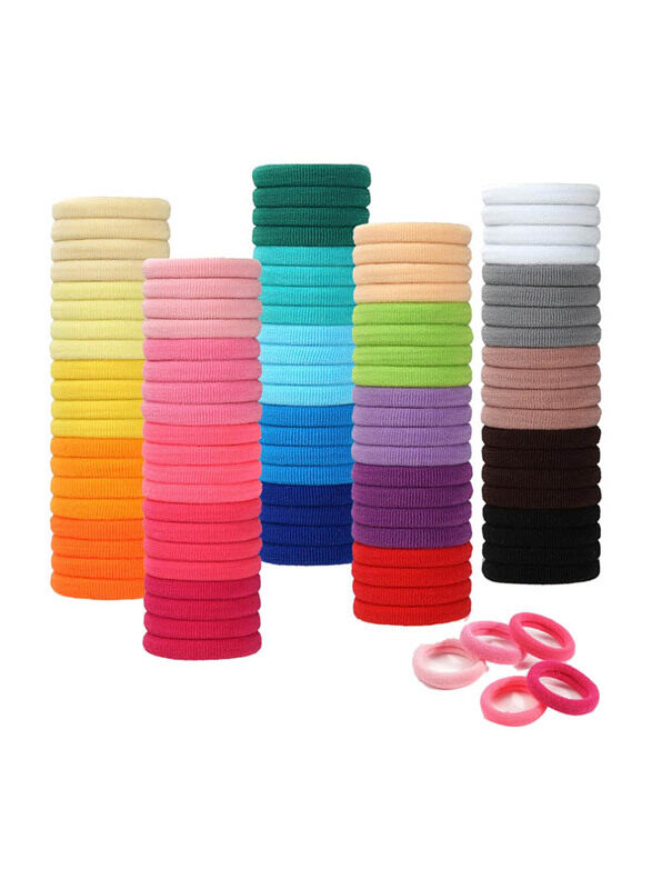 

Joyoyo Girl Seamless Elastic Hairband Ponytail Holder for All Hair Types, 100 Pieces