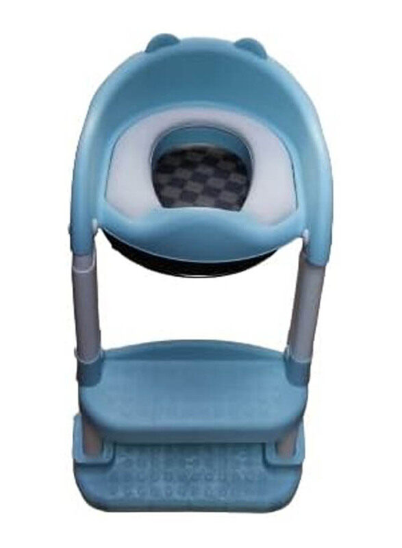 

Generic Potty Toilet Trainer With Stairs & Pu Padded Seat, White/Blue