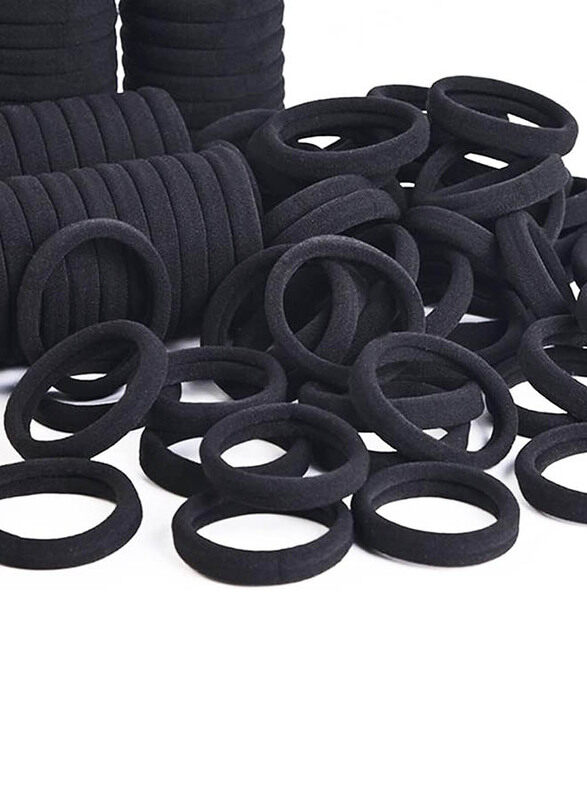 

J-Mee Seamless Cotton No Crease Damage Scrunchies for Thick Hair, 100 Pieces