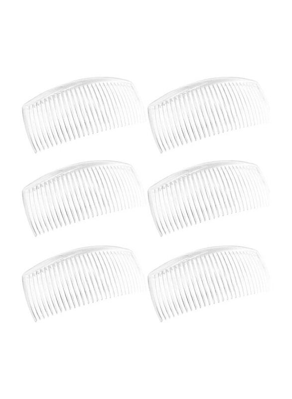 

Generic Plastic French Side Hair Combs with 29 Teeth for All Hair Types, 6 Pieces