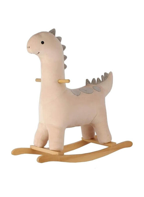 

Generic Soft Plush Fabric Dinosaur Rocking Ride On Toy, JR407, Beige